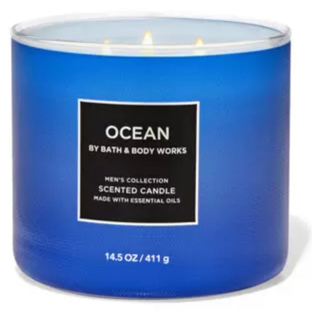 NIB NEW Bath and Body Works 3 wick Candle Ocean